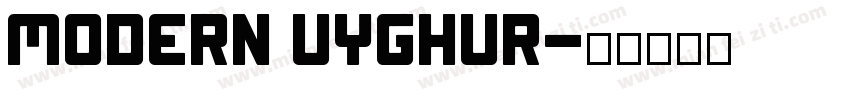 Modern Uyghur字体转换